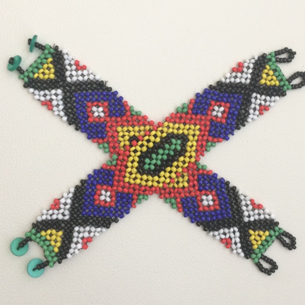 Handmade ethnic tribal beaded bracelet OS